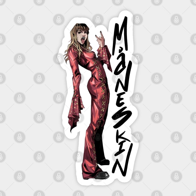 Victoria Måneskin Sticker by darwh